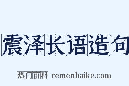 震泽长语造句是什么意思的图片